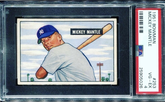 Mickey Mantle card in Great condition